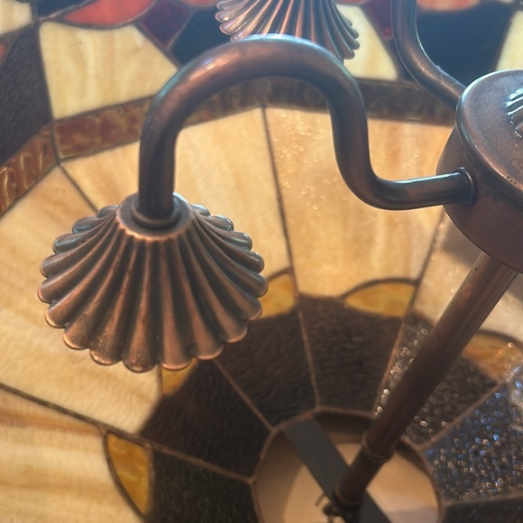 Tiffany Stained Glass Hanging Light - Picture 9 of 14